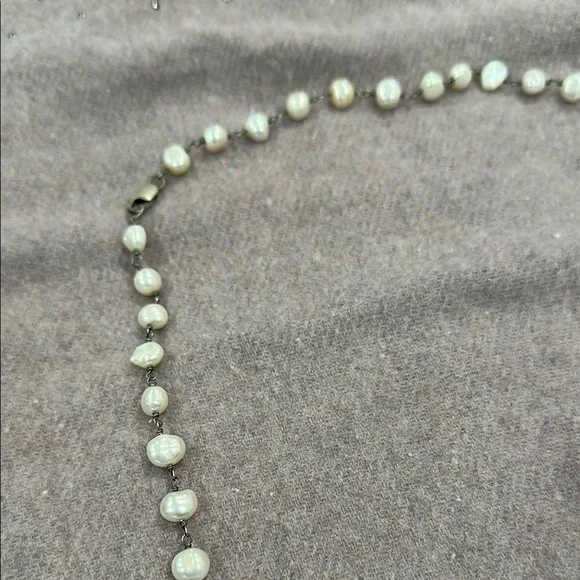 Silpada Elegant Silver Pearl Necklace - Picture 2 of 5